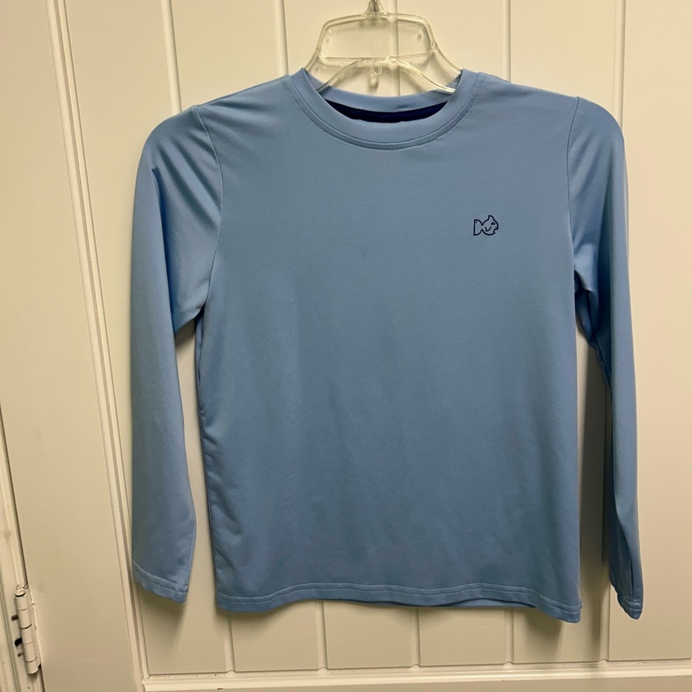 Kids Long Sleeve Performance Tee - Light Blue